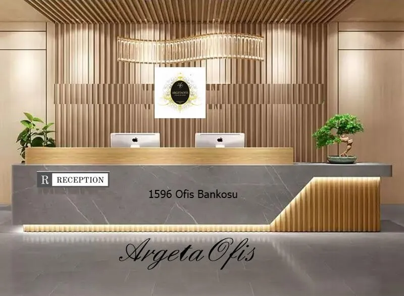 1596 Sekreter Bankosu - Prestij Odaklı Minimalist Çizgiler 1596 Sekreter Bankosu