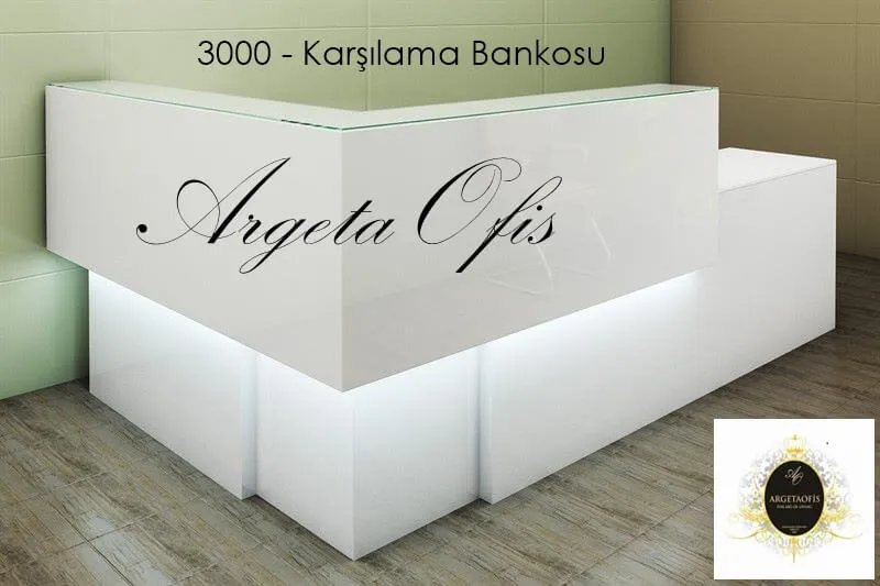 3000 Sekreter Bankosu - Minimalist Dokunuşlu Lobi Çözümü 3000 Sekreter Bankosu